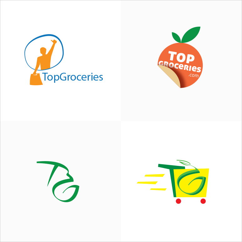 מיתוג עסקי - עיצוב לוגו - TopGroceries